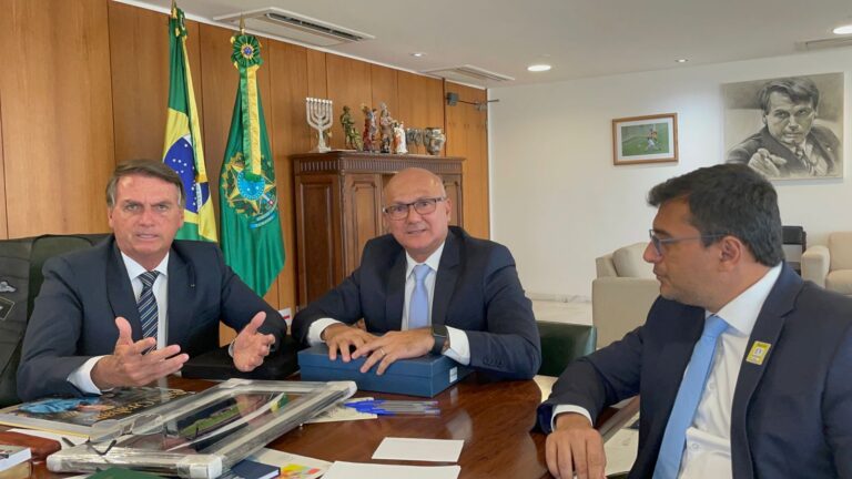 Wilson Lima se reuniu ontem com Jair Bolsonaro