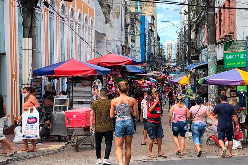 Lojas comerciais do centro histórico de Manaus terão horário diferenciado no feriado (Foto: Divulgação)