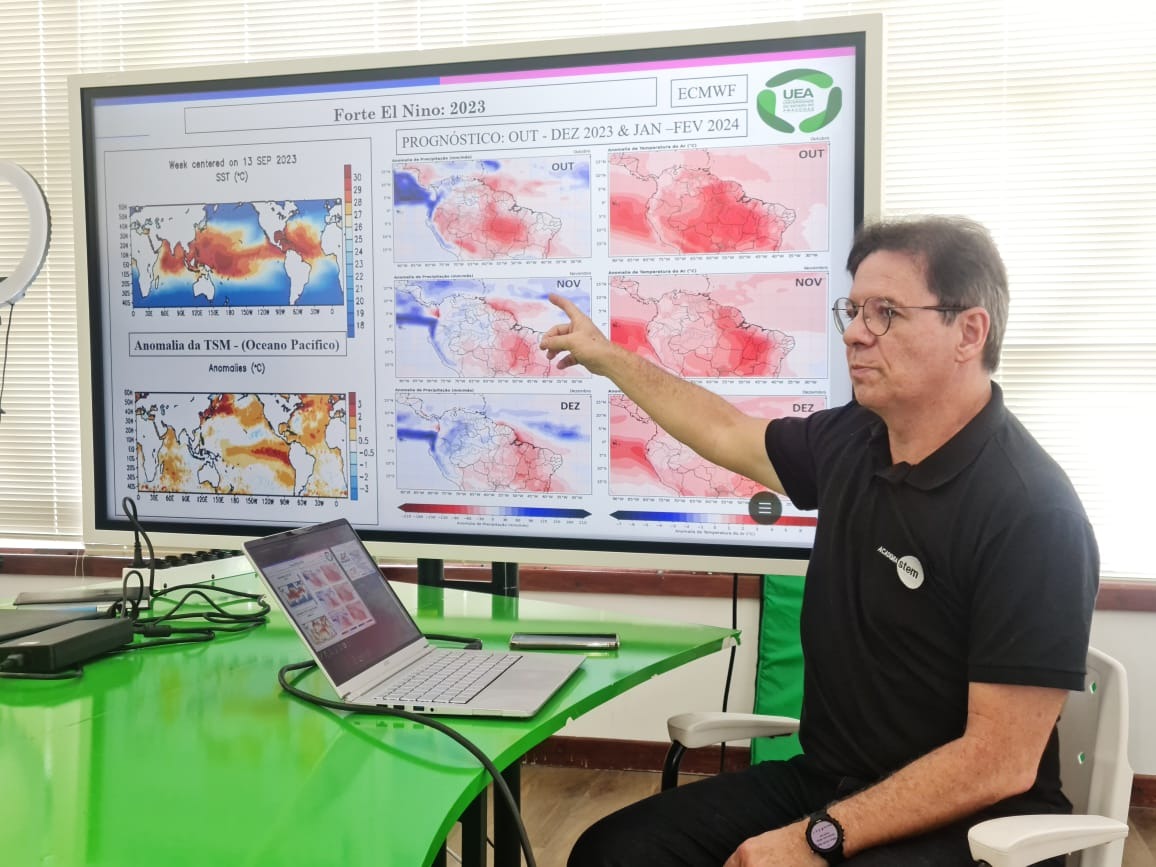 Professor Francis Wagner, coordenador do Laboratório Climático da UEA (Foto: Divulgação)