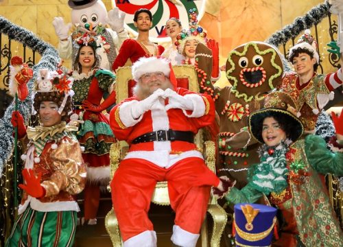 Papai Noel e os personagens de Natal vão estar no Largo São Sebastião (Foto: Divulgação/SCEC)